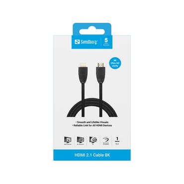 Sandberg HDMI-kabel med Ethernet - 1 m
