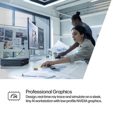 HP Z2 G1i Intel Core Ultra 9 285K 64 GB DDR5-SDRAM 1 TB SSD NVIDIA RTX 2000 Ada Windows 11 Pro Mini PC Workstation AI Workstation, AI PC Black