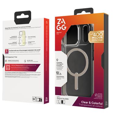 ZAGG Santa Cruz Snap mobiltelefon etui 16 cm (6.3") Cover Titanium, Transparent