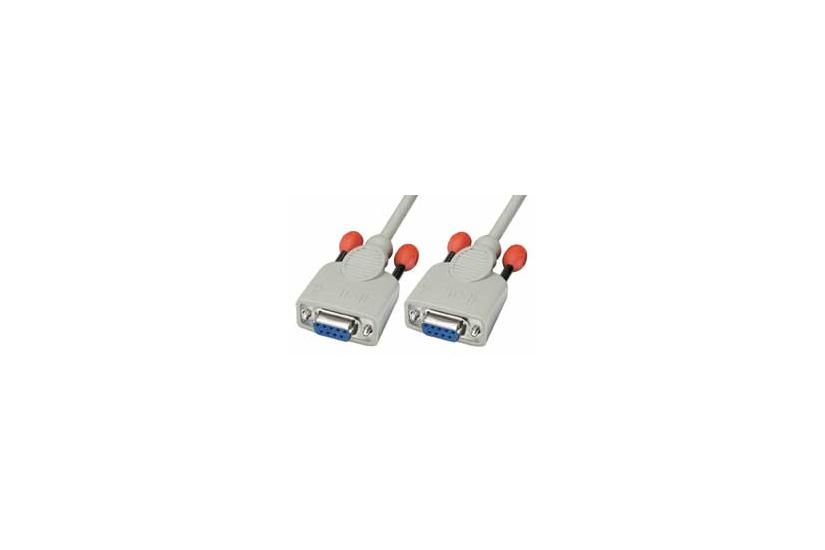 Lindy 3m Null modem cable serielkabel Hvid