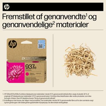 HP Original 937e EvoMore-blækpatron, magenta