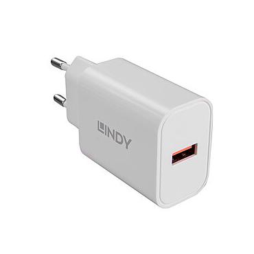 Lindy 18W USB Typ A Charger Schnelles Laden über ein USB Typ A-Kabel (73412)