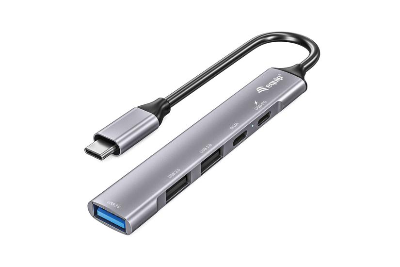Equip 128962 interface hub USB 3.2 Gen 1 (3.1 Gen 1) Type-C 5000 Mbit/s S&oslash;lv