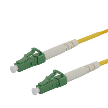 Deltaco OS2 Fiber cable, LC - LC, simplex, APC/APC, 0,5m