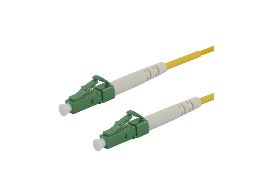 Deltaco OS2 Fiber cable, LC - LC, simplex, APC/APC, 0,5m