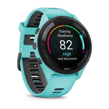 Garmin Forerunner 265 - aqua - smart klocka med rem - aqua/black - 8 GB