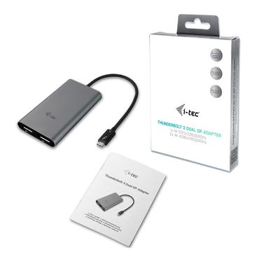 i-Tec Dual Display Port Video Adapter Extern videoadapter - Thunderbolt 3