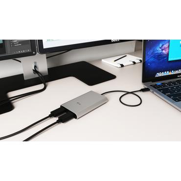 i-Tec Dual Display Port Video Adapter Extern videoadapter - Thunderbolt 3