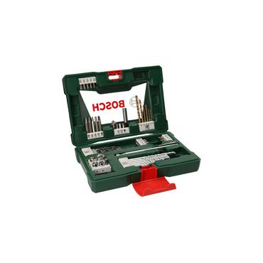 Bosch V-Line skruetrækker, borebit og sokkelsæt - for træ, sten - 48 stykker