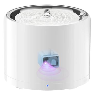 PETKIT EverSweet 3 Pro UVC vandsk&aring;l og foderautomat til hund og kat Acrylonitrilbutadienstyren, Silikone, Rustfrit st&aring;l Hvid Universel Automatisk vandautomat til k&aelig;ledyr