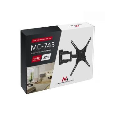 Maclean MC-743 tv-beslag 127 cm (50") Sort