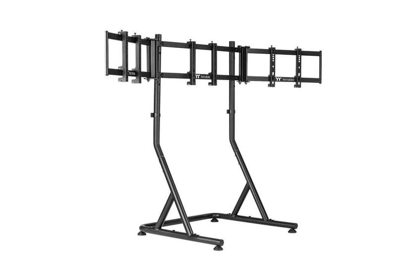 Thermaltake Triple Racing st&auml;ll - f&ouml;r 3 monitorer - svart av fin textur