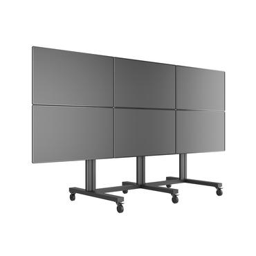 Multibrackets M Public Video Wall Stand 6-Screens st&auml;ll - f&ouml;r 6 LCD-bildsk&auml;rmar - svart