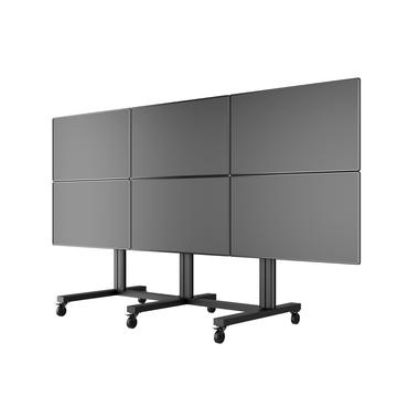 Multibrackets M Public Video Wall Stand 6-Screens st&auml;ll - f&ouml;r 6 LCD-bildsk&auml;rmar - svart