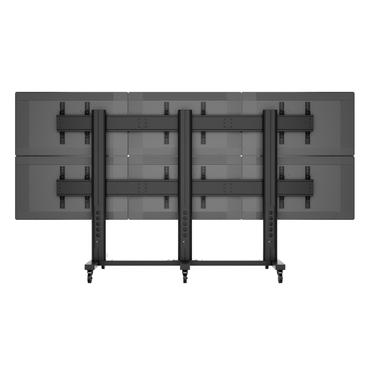 Multibrackets M Public Video Wall Stand 6-Screens st&auml;ll - f&ouml;r 6 LCD-bildsk&auml;rmar - svart