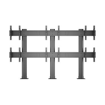 Multibrackets M Public Video Wall Stand 6-Screens st&auml;ll - f&ouml;r 6 LCD-bildsk&auml;rmar - svart