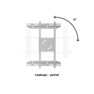 Multibrackets M Public Display Stand Single Screen Mount monteringskomponent - för platt panel - silver