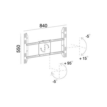 Multibrackets M Public Display Stand Single Screen Mount monteringskomponent - för platt panel - silver