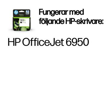 HP Original 903XL-blækpatron med høj kapacitet, sort