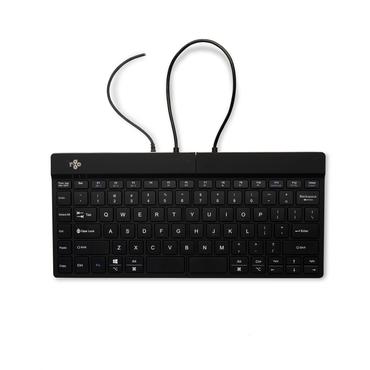 R-Go Split Ergonomiske tastatur, QWERTY (US), sort, kablet - tastatur - QWERTY - USA - sort Indgangsudstyr