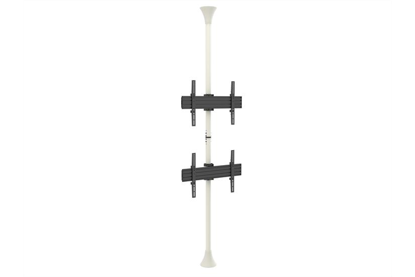 Multibrackets PRO Series M Floor to Ceiling Mount Pro MBFC2U konsol - för 2 LCD-bildskärmar - vit