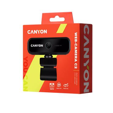 Canyon Webcam  C2   HD 720p/30fps/Microphone/USB 2.0   black retail