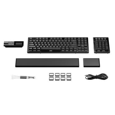 be quiet! Dark Mount Silent Linear DE ISO tastatur Spil USB QWERTZ Tysk Sort