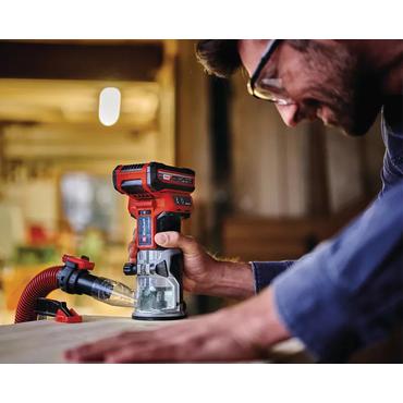 Einhell 4350412 TP-ET 18 Li BL - Solo Power X-Change Kantenfr&auml;se - Einhell Kantenfr&auml;se 4350412 TP-ET 18 Li BL - Solo Power X-Change <br><br>Akku-Kantenfr&auml;se TP-ET 18 Li BL - Solo<br><br>B&uuml;rstenloser Motor<br>PurePOWER Brushless<br>Stufenlose Drehzahl-Regel