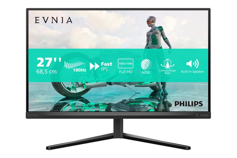 Philips Evnia 3000 27m2n3200a Skærm Wled 27  " Amd Adaptive Sync Ips 0.5ms 1ms Full Hd 1920x1080 Ved 180hz