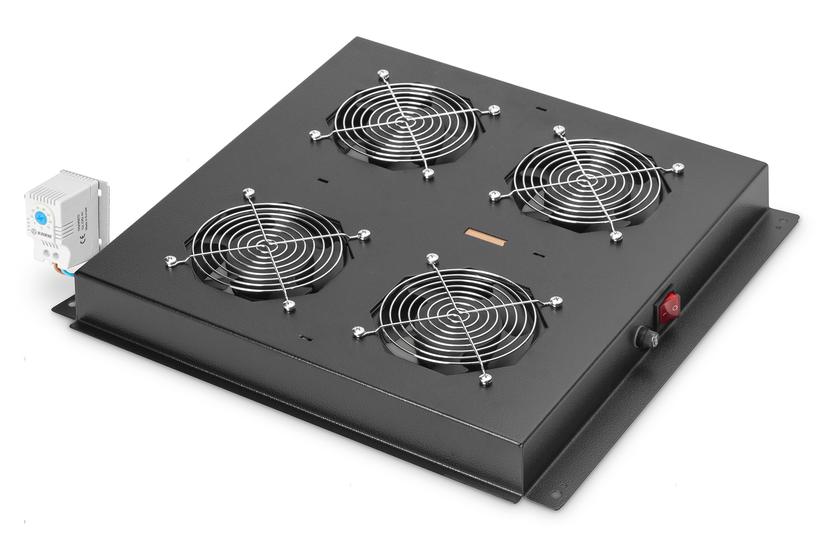 Digitus DN-19 FAN-4-B-N - racktak med 2 fl&auml;ktar