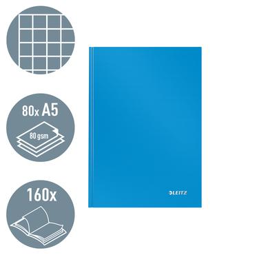 Leitz Solid notesbog A5 kvadreret med hardcover