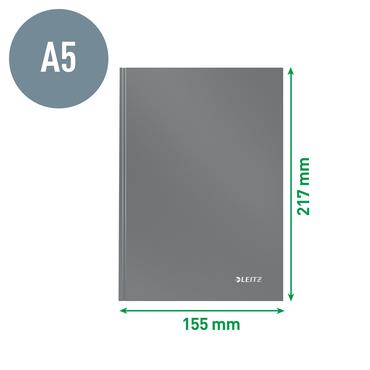 Leitz Solid notesbog A5 kvadreret med hardcover