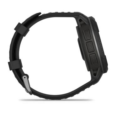 Garmin Instinct Crossover Standard Edition - fiberf&ouml;rst&auml;rkta polymerer - sportklocka med band - 64 MB - svart