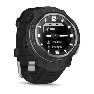 Garmin Instinct Crossover Standard Edition - fiberf&ouml;rst&auml;rkta polymerer - sportklocka med band - 64 MB - svart
