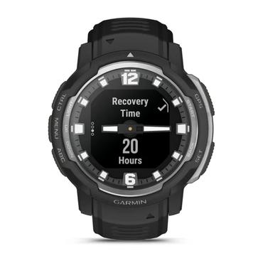 Garmin Instinct Crossover Standard Edition - fiberf&ouml;rst&auml;rkta polymerer - sportklocka med band - 64 MB - svart