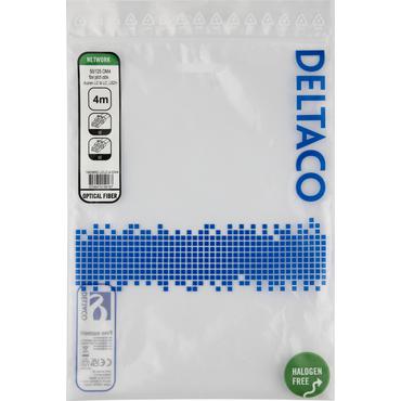 Deltaco OM4 Fiber cable, LC - LC, duplex, multimode, 4,0m