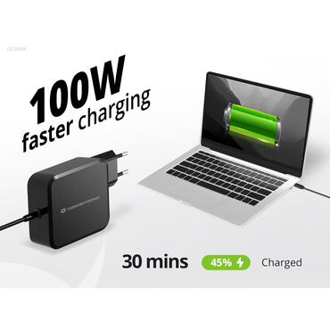 CONCEPTRONIC LadegerÃ¤t 1Port 100W, GaN USB-C      Desk PD sw