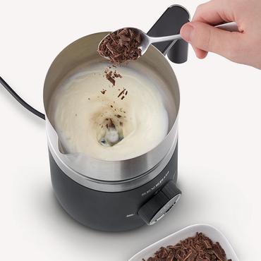 Severin SM 3585 Mælkeskummer og varmeapparat Automatic milk frother/warmer Sort, Sølv