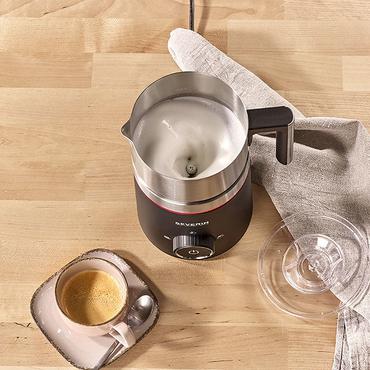 Severin SM 3585 Mælkeskummer og varmeapparat Automatic milk frother/warmer Sort, Sølv