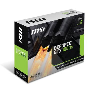 MSI GTX 1050 TI 4GT LP Grafikkort - lavprofil - 4GB GDDR5