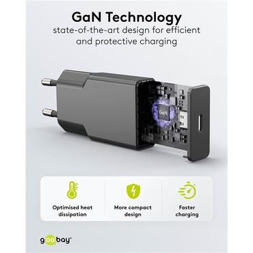 USB-C&trade; PD GaN Fast Charger Slim (30 W)