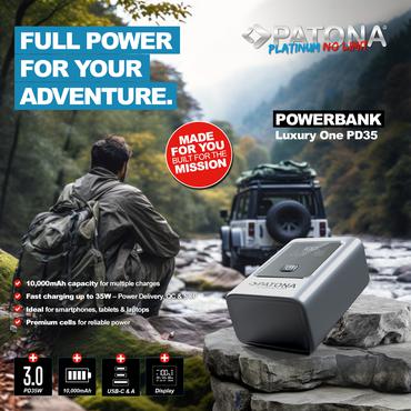 PATONA 4238 powerbank Lithium-Ion (Li-Ion) 10000 mAh Sølv
