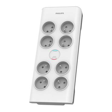 Philips SPN7080WA/60 overspændingsbeskytter Hvid 8 AC stikkontakt(er) 2 m