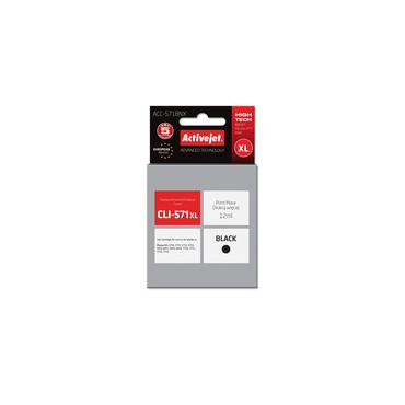 Activejet ACC-571BNX blæk (Canon CLI-571Bk XL udskiftning; Supreme; 12 ml; sort)