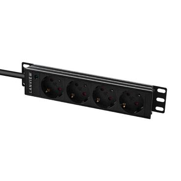 10´´ 4-way Schuko outlets