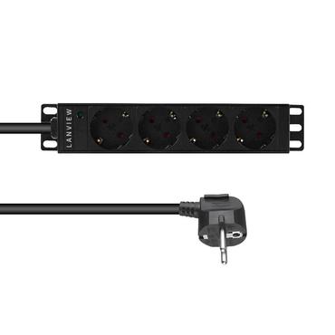 10´´ 4-way Schuko outlets