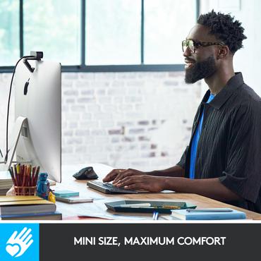 Logitech MX Keys Mini - tastatur - AZERTY - fransk - bleg grå Indgangsudstyr