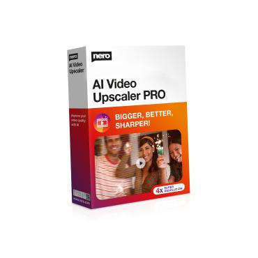 Nero AI Video Upscaler PRO Grafisk redaktør 1 licens(er) 1 År