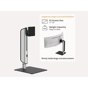 Equip 650129 tv-beslag 124,5 cm (49") Sølv