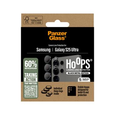 PanzerGlass ® Hoops® Kameralinsebeskytter Sort Samsung Galaxy S25 Ultra